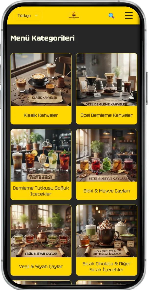 QR Menü Görünüm 1