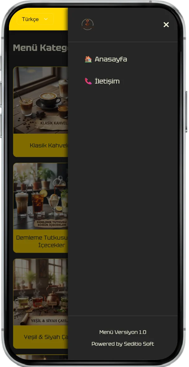 QR Menü Görünüm 5