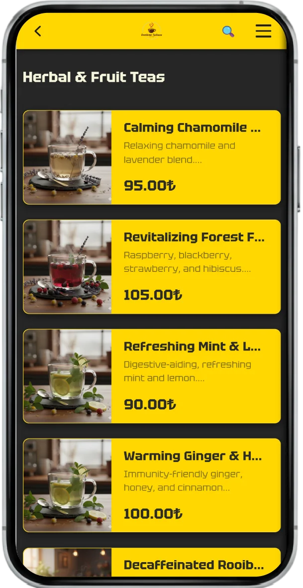 QR Menü Görünüm 6