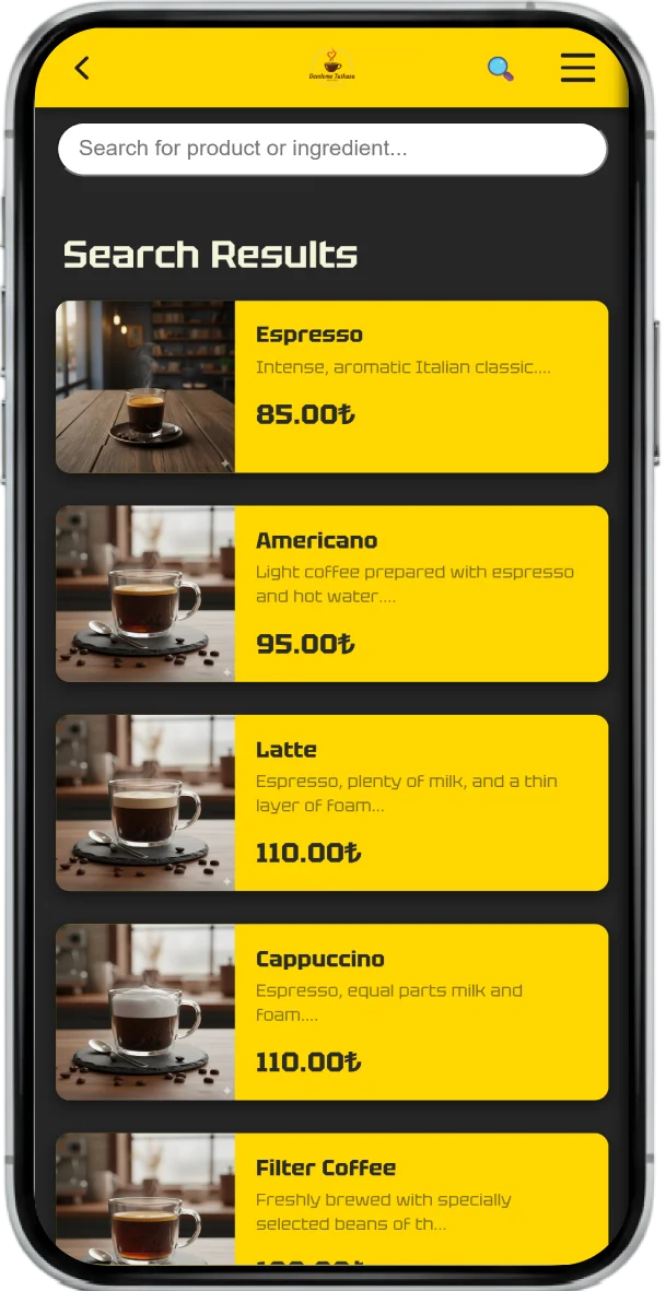 QR Menü Görünüm 7